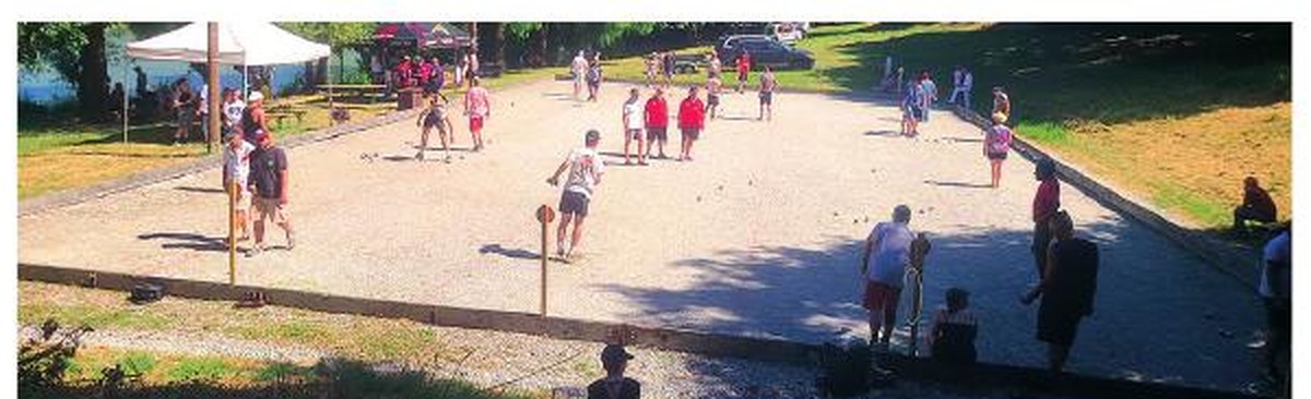 Terrain de pétanque de Saint-Paul lors d'un concours